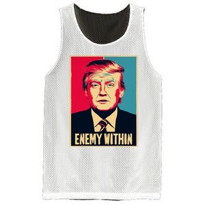 I Am The Enemy Within Pun Harris And Trump Mesh Reversible Basketball Jersey Tank