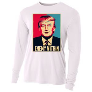 I Am The Enemy Within Pun Harris And Trump Cooling Performance Long Sleeve Crew