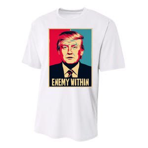 I Am The Enemy Within Pun Harris And Trump Performance Sprint T-Shirt