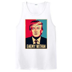 I Am The Enemy Within Pun Harris And Trump PosiCharge Competitor Tank