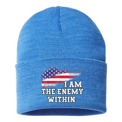 I Am The Enemy Within Sustainable Knit Beanie