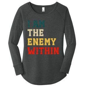 I Am The Enemy Within Kamala Harris Vs Trump Women's Perfect Tri Tunic Long Sleeve Shirt