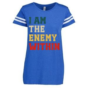 I Am The Enemy Within Kamala Harris Vs Trump Enza Ladies Jersey Football T-Shirt