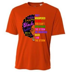 I Am The Storm Black Juneteenth Black History Month Meaningful Gift Cooling Performance Crew T-Shirt