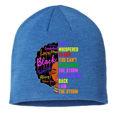 I Am The Storm Black Juneteenth Black History Month Meaningful Gift Sustainable Beanie