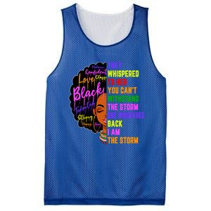 I Am The Storm Black Juneteenth Black History Month Meaningful Gift Mesh Reversible Basketball Jersey Tank