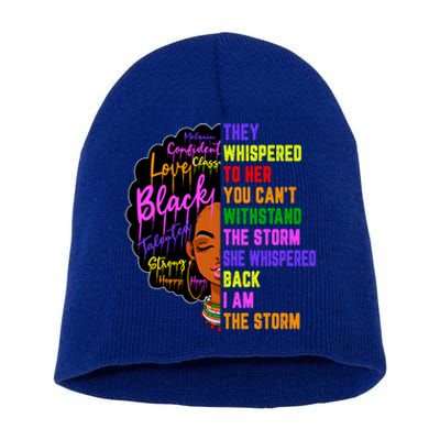 I Am The Storm Black Juneteenth Black History Month Meaningful Gift Short Acrylic Beanie