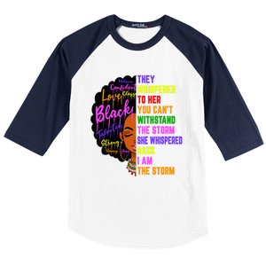 I Am The Storm Black Juneteenth Black History Month Meaningful Gift Baseball Sleeve Shirt