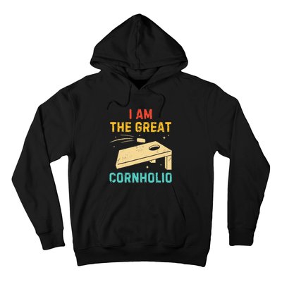 I Am The Great Cornholio Funny Bean Bag Toss Lover Hoodie