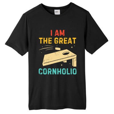 I Am The Great Cornholio Funny Bean Bag Toss Lover Tall Fusion ChromaSoft Performance T-Shirt