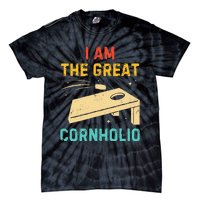 I Am The Great Cornholio Funny Bean Bag Toss Lover Tie-Dye T-Shirt