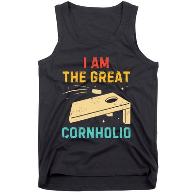 I Am The Great Cornholio Funny Bean Bag Toss Lover Tank Top