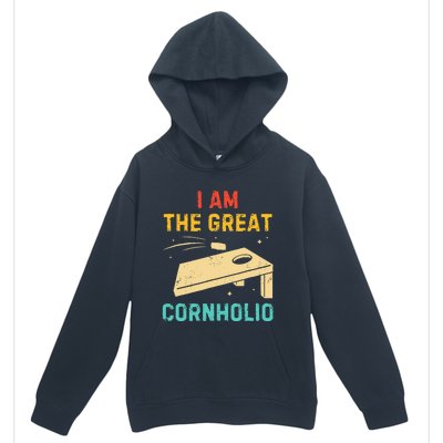 I Am The Great Cornholio Funny Bean Bag Toss Lover Urban Pullover Hoodie