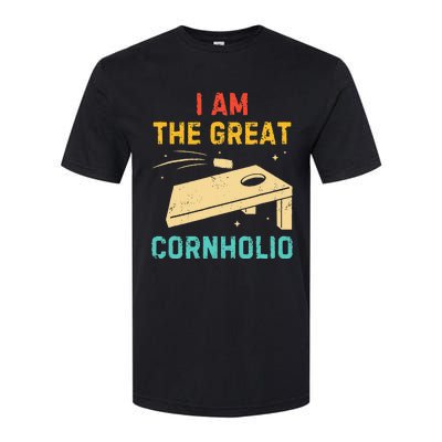 I Am The Great Cornholio Funny Bean Bag Toss Lover Softstyle CVC T-Shirt