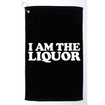 I Am The Liquor Platinum Collection Golf Towel