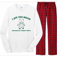 I Ate Too Much And My Tummy Hurts Long Sleeve Pajama Set