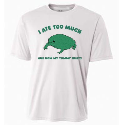 I Ate Too Much And My Tummy Hurts Cooling Performance Crew T-Shirt