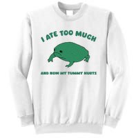 I Ate Too Much And My Tummy Hurts Sweatshirt