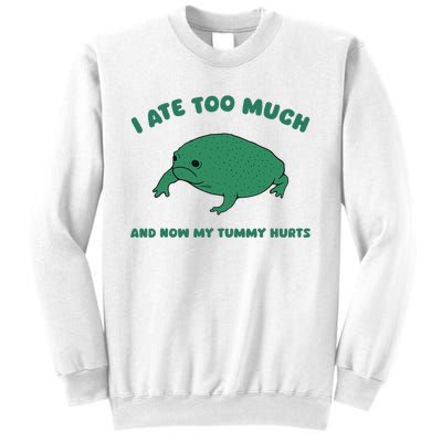 I Ate Too Much And My Tummy Hurts Sweatshirt