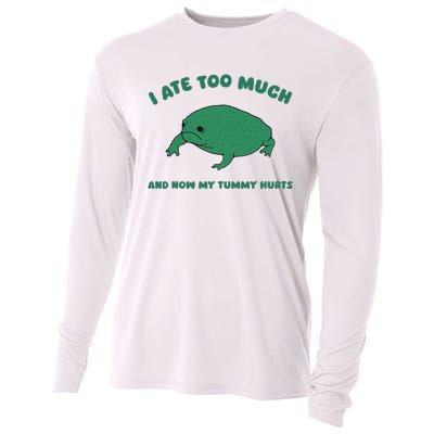 I Ate Too Much And My Tummy Hurts Cooling Performance Long Sleeve Crew