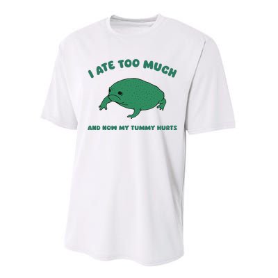 I Ate Too Much And My Tummy Hurts Performance Sprint T-Shirt