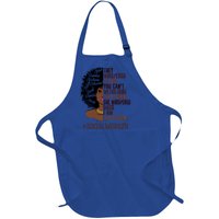 I Am The Storm Social Worker African American Gift Full-Length Apron With Pockets