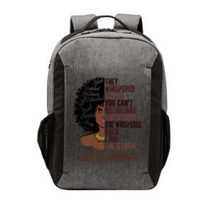 I Am The Storm Social Worker African American Gift Vector Backpack