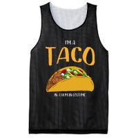 Im A Taco In A Human Costume Halloween Cosplay Easy Outfit Mesh Reversible Basketball Jersey Tank