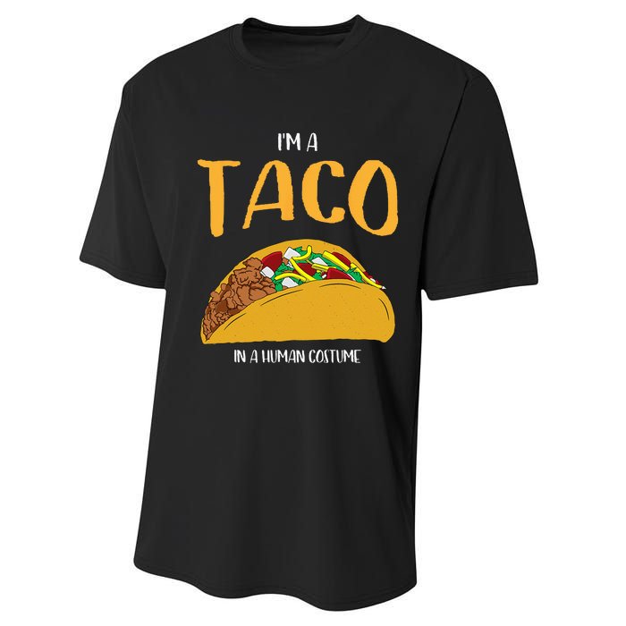 Im A Taco In A Human Costume Halloween Cosplay Easy Outfit Performance Sprint T-Shirt