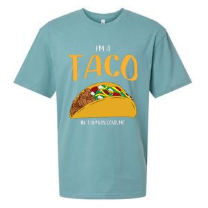 Im A Taco In A Human Costume Halloween Cosplay Easy Outfit Sueded Cloud Jersey T-Shirt