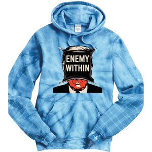 I Am The Enemy Within Pun Harris And Trump Tie Dye Hoodie