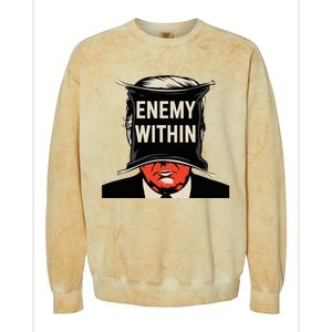 I Am The Enemy Within Pun Harris And Trump Colorblast Crewneck Sweatshirt