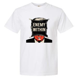 I Am The Enemy Within Pun Harris And Trump Garment-Dyed Heavyweight T-Shirt