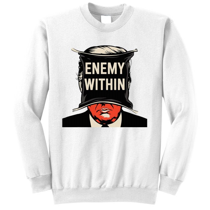 I Am The Enemy Within Pun Harris And Trump Sweatshirt