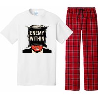 I Am The Enemy Within Pun Harris And Trump Pajama Set