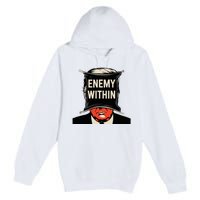 I Am The Enemy Within Pun Harris And Trump Premium Pullover Hoodie