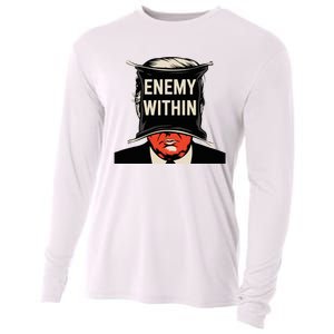 I Am The Enemy Within Pun Harris And Trump Cooling Performance Long Sleeve Crew