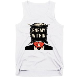 I Am The Enemy Within Pun Harris And Trump Tank Top