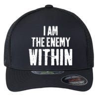 I Am The Enemy Within Pun Vintage The Enemy Within Flexfit Unipanel Trucker Cap