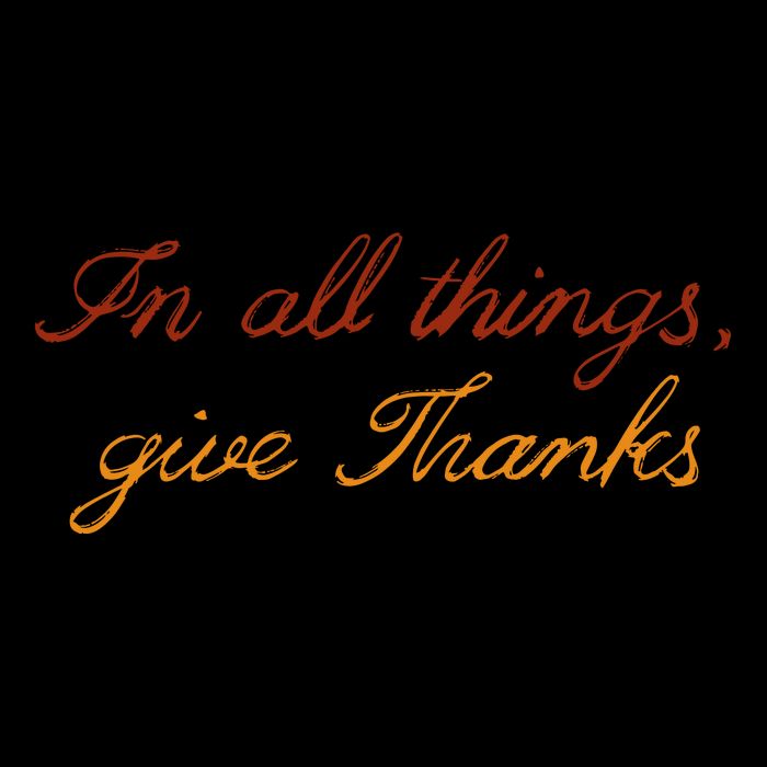 In All Things Give Thanks Thanksgiving Inspirational Sustainable Beanie