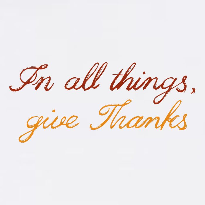 In All Things Give Thanks Thanksgiving Inspirational Mug