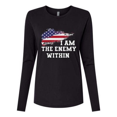 I Am The Enemy Within Gift Womens Cotton Relaxed Long Sleeve T-Shirt