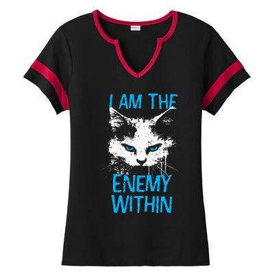 I Am The Enemy Within Kamala Harris 2024 Merch Ladies Halftime Notch Neck Tee