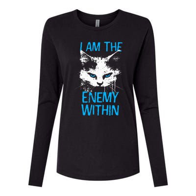 I Am The Enemy Within Kamala Harris 2024 Merch Womens Cotton Relaxed Long Sleeve T-Shirt