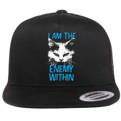 I Am The Enemy Within Kamala Harris 2024 Merch Flat Bill Trucker Hat