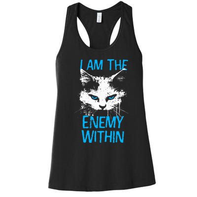 I Am The Enemy Within Kamala Harris 2024 Merch Women's Racerback Tank