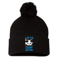 I Am The Enemy Within Kamala Harris 2024 Merch Pom Pom 12in Knit Beanie