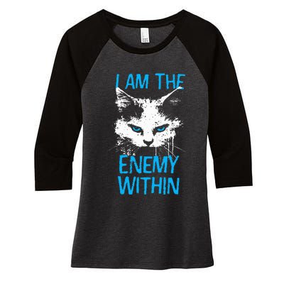 I Am The Enemy Within Kamala Harris 2024 Merch Women's Tri-Blend 3/4-Sleeve Raglan Shirt