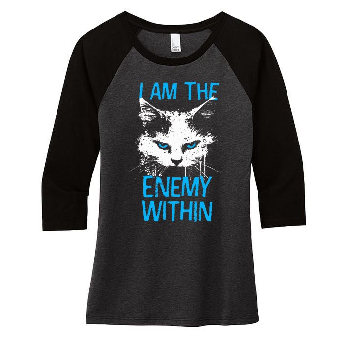 I Am The Enemy Within Kamala Harris 2024 Merch Women's Tri-Blend 3/4-Sleeve Raglan Shirt