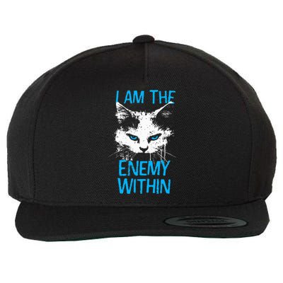 I Am The Enemy Within Kamala Harris 2024 Merch Wool Snapback Cap